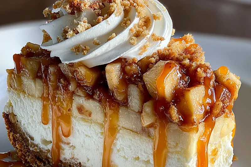 Cooking process for Apple Caramel Cheesecake Delight