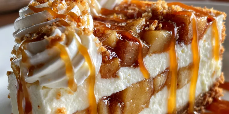 Apple Caramel Cheesecake Delight