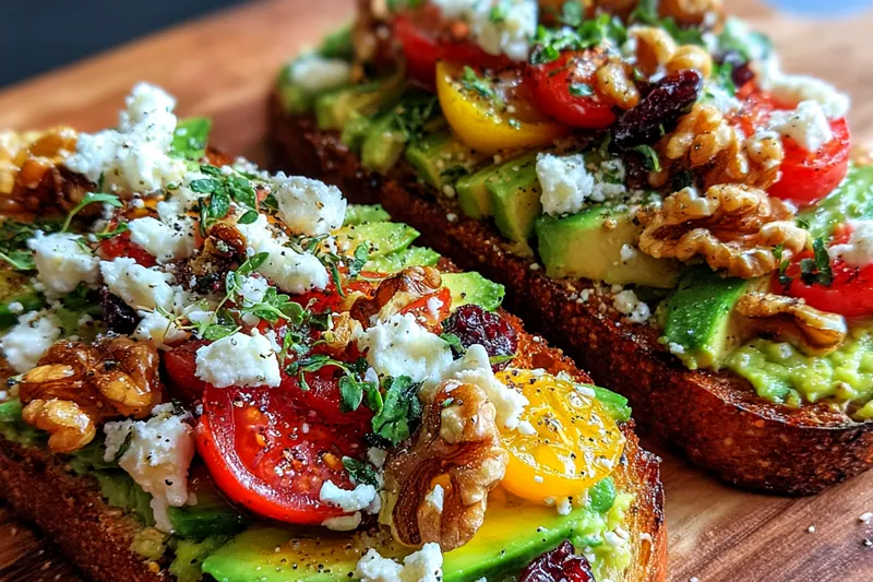 Cooking process for Avocado Toast with Cherry Tomatoes