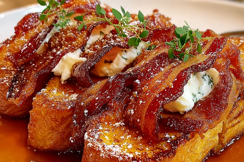 Cooking process for Bacon Maple Breakfast Delight