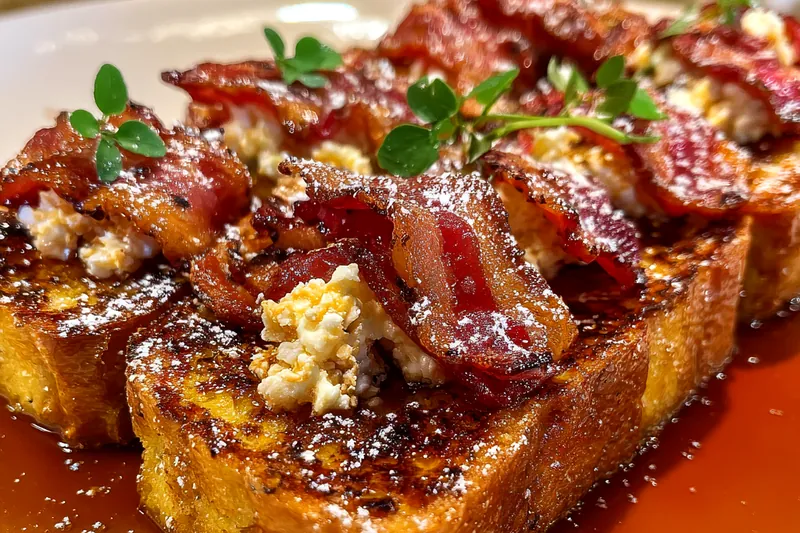 Fresh ingredients for Bacon Maple Breakfast Delight