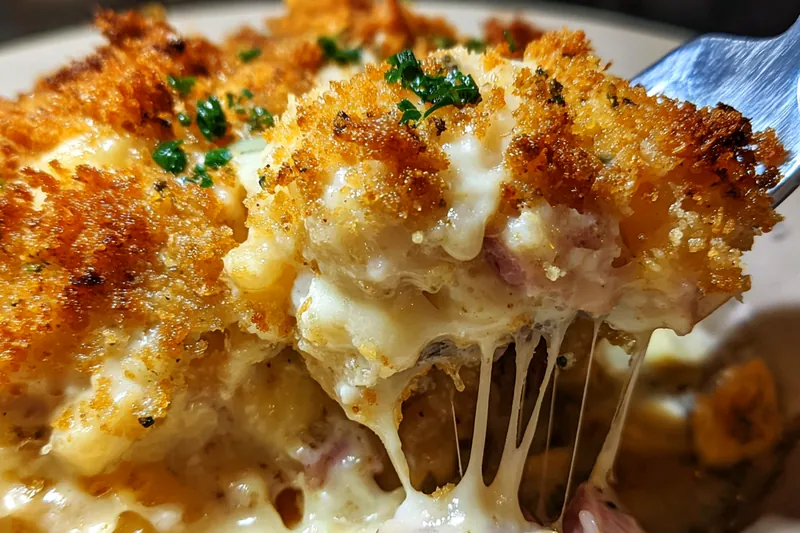 Cooking process for Baked Ham Cheese Casserole