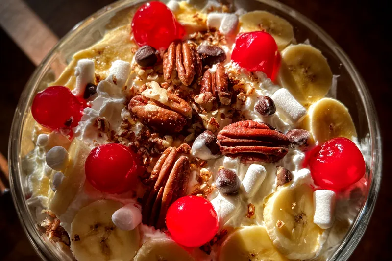 Cooking process for Banana Chocolate Fluff Delight