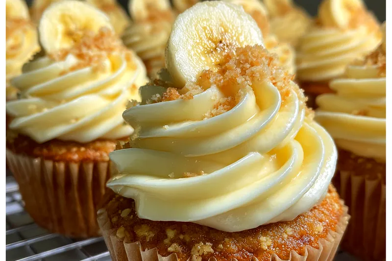 Cooking process for Banana Cream Cupcakes Delight