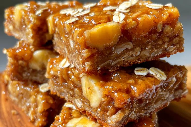 Cooking process for Banana Oatmeal Snack Bars