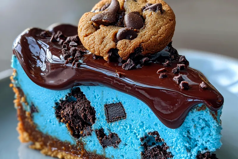 Cooking process for Blue Chocolate Cookie Delight