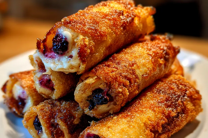 Fresh ingredients for Blueberry Cream Pastries