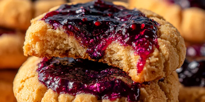 Blueberry Swirl Cheesecake Cookies