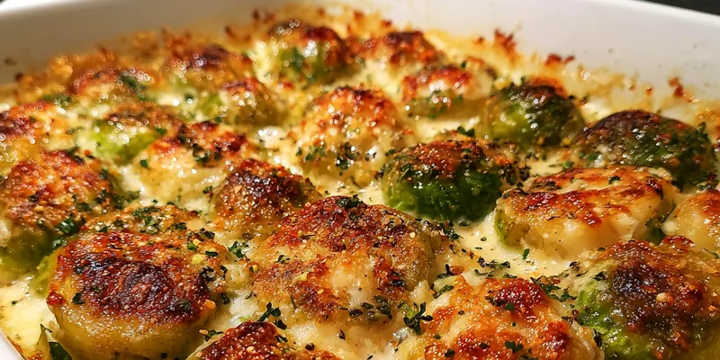 Boursin Brussels Sprouts Bake