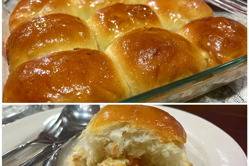 Cooking process for Buffalo Chicken Bread Rolls