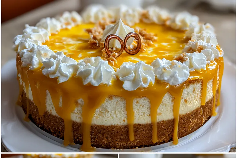 Cooking process for Butterscotch Cream Cheesecake