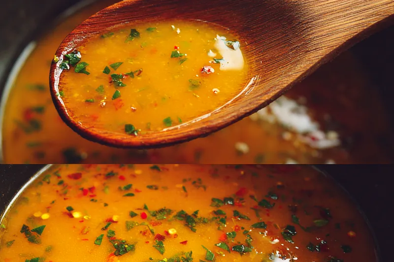 Cooking process for Cajun Garlic Butter Sauce