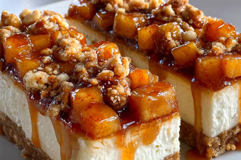 Fresh ingredients for Caramel Apple Cheesecake Bars