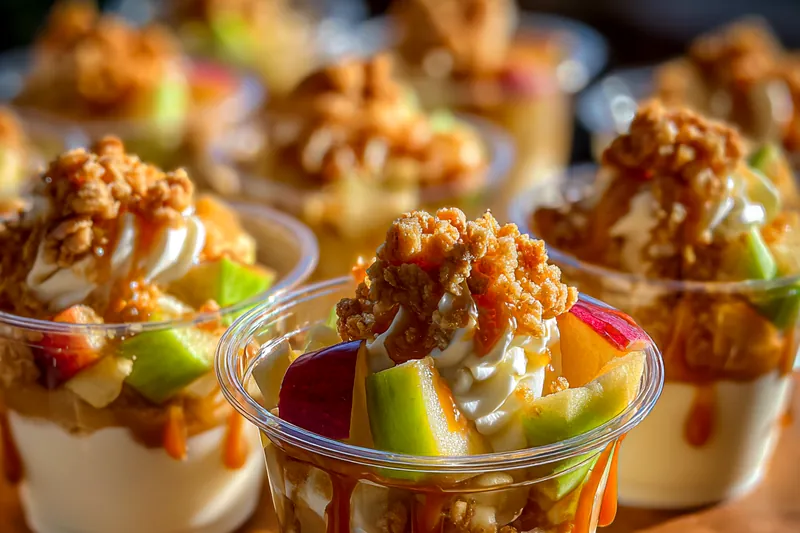 Fresh ingredients for Caramel Apple Dessert Cups