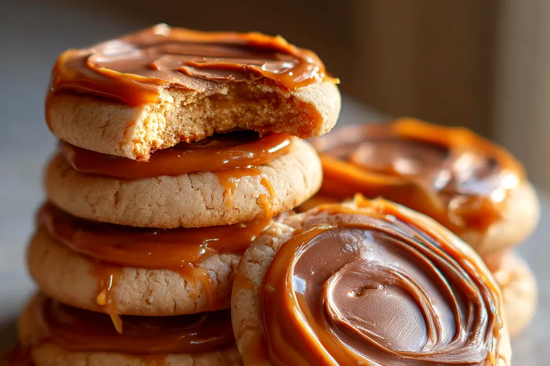 Cooking process for Caramel Chocolate Cookies