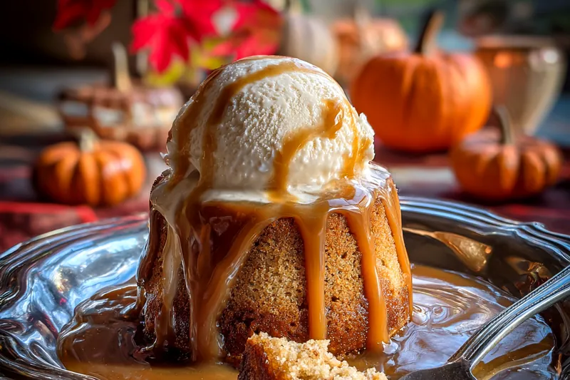 Cooking process for Caramel Drizzled Cake Delight