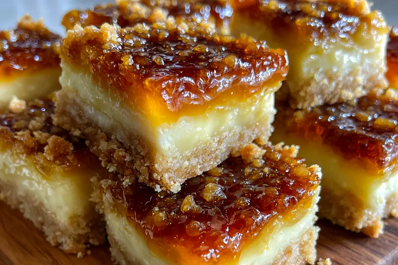 Cooking process for Caramelized Cream Bars