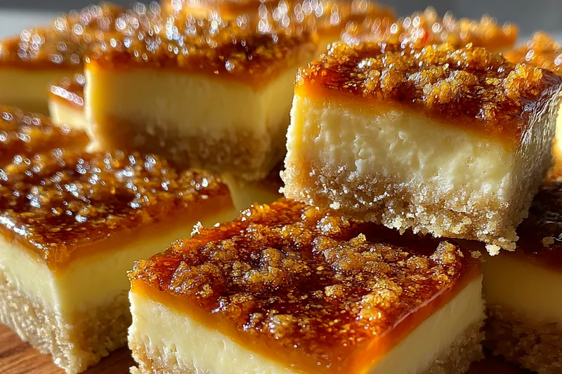 Fresh ingredients for Caramelized Cream Bars