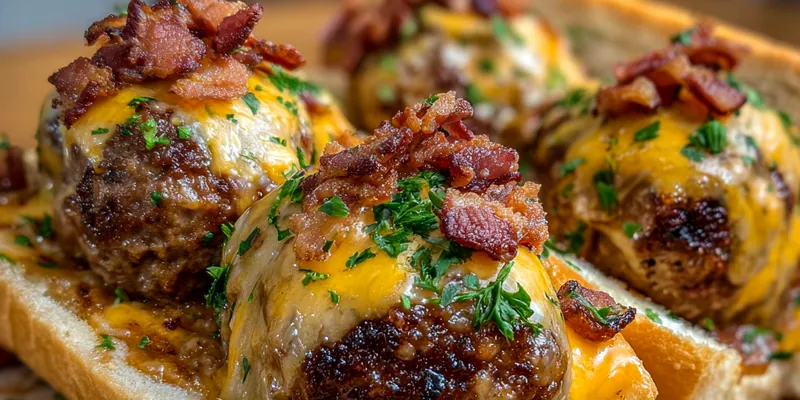 Cheesy Bacon Meatball Sub