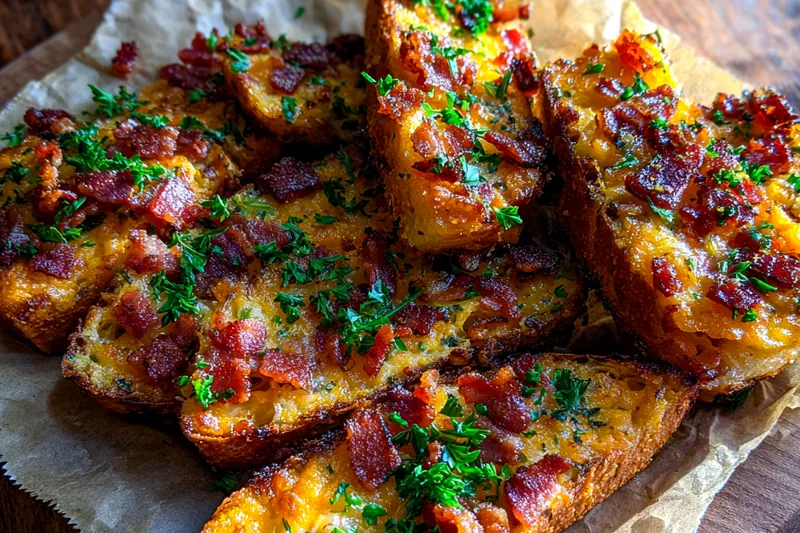 Fresh ingredients for Cheesy Bacon Potato Wedges