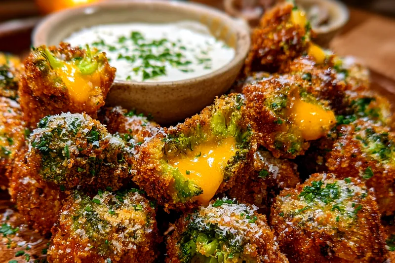 Cooking process for Cheesy Broccoli Bites