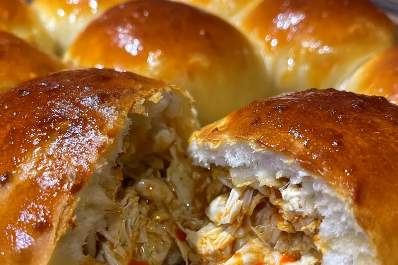 Cooking process for Cheesy Buffalo Chicken Bites