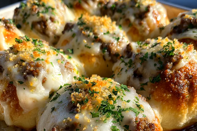 Fresh ingredients for Cheesy Garlic Burger Buns