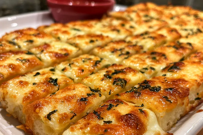 Fresh ingredients for Cheesy Herb Breadsticks