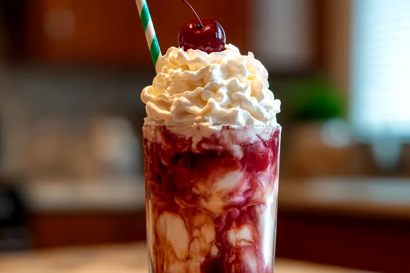 Cooking process for Cherry Cream Soda Delight