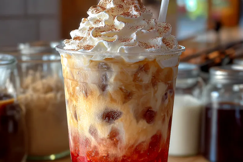 Cooking process for Cherry Vanilla Iced Latte