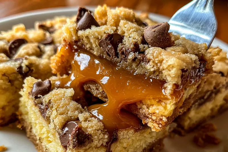 Cooking process for Chocolate Caramel Dessert Bars