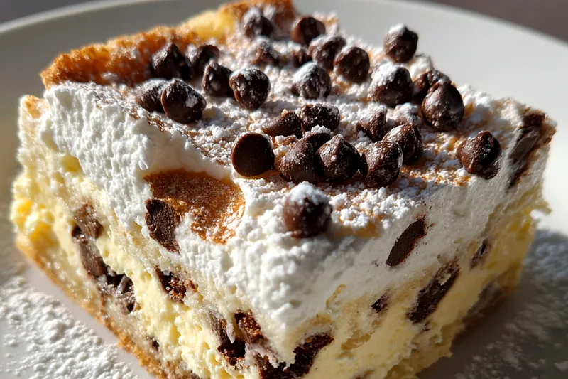 Fresh ingredients for Chocolate Chip Cheesecake Bars