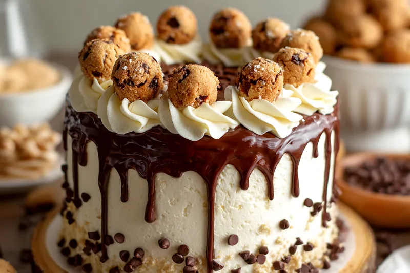 Fresh ingredients for Chocolate Chip Cookie Cake