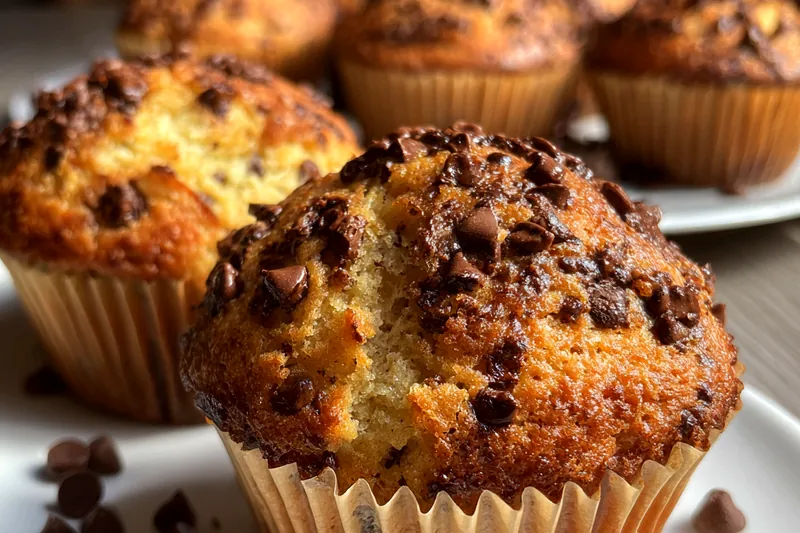Cooking process for Chocolate Chip Muffins