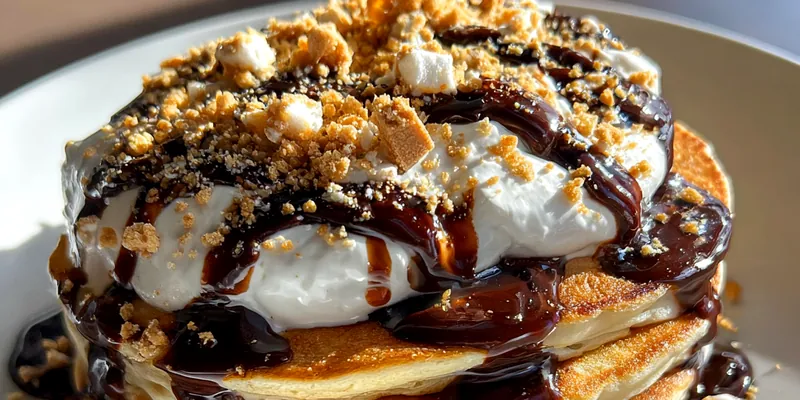 Chocolate Marshmallow Pancakes