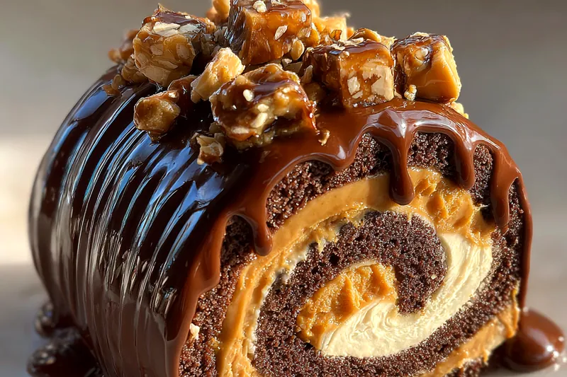 Fresh ingredients for Chocolate Peanut Butter Roll