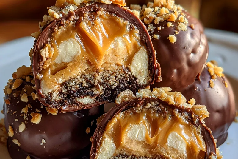 Fresh ingredients for Chocolate Peanut Butter Truffles