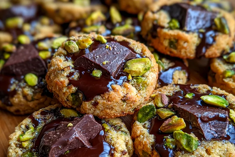 Cooking process for Chocolate Pistachio Chip Cookies