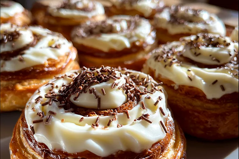 Cooking process for Chocolate Swirl Pastries