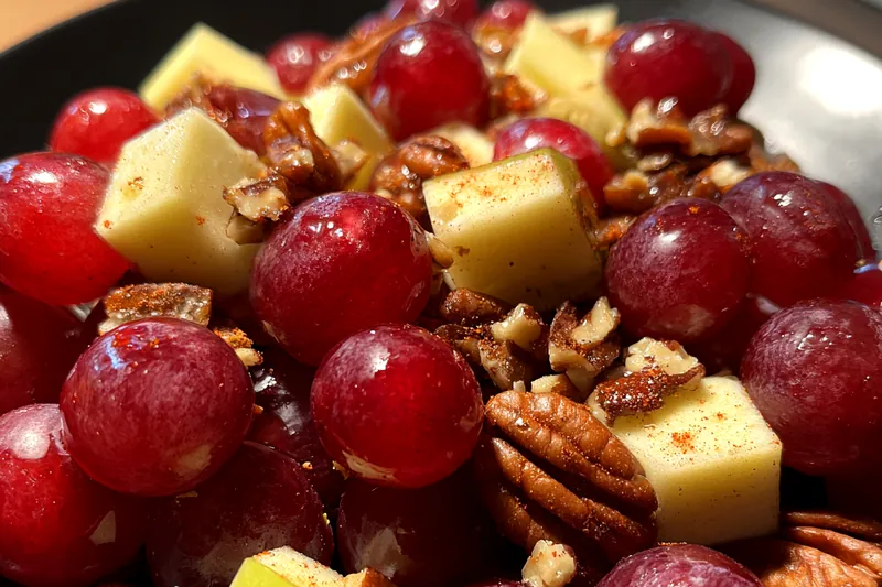 Fresh ingredients for Cinnamon Apple Grape Medley