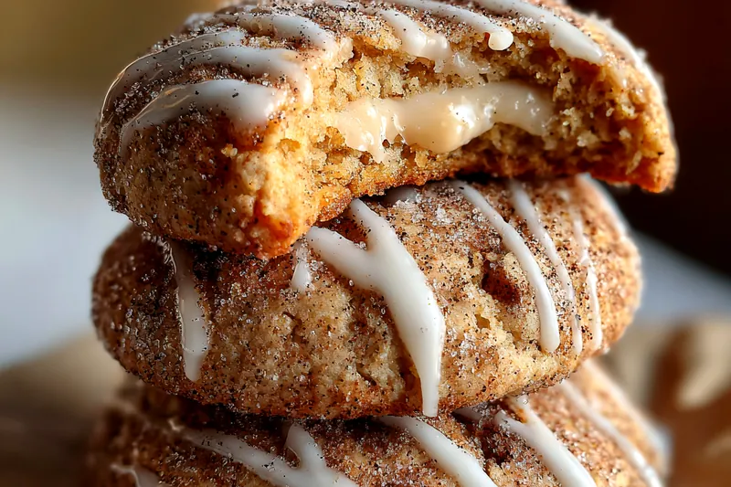 Cooking process for Cinnamon Sugar Stuffed Cookies