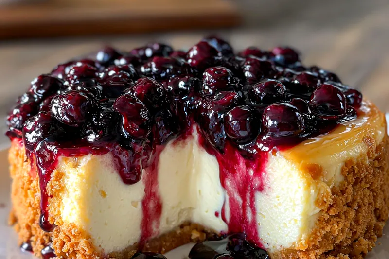 Fresh ingredients for Classic Berry Cheesecake Delight