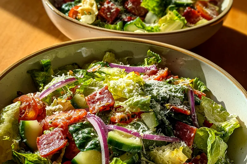 Cooking process for Classic Chopped Salad Delight