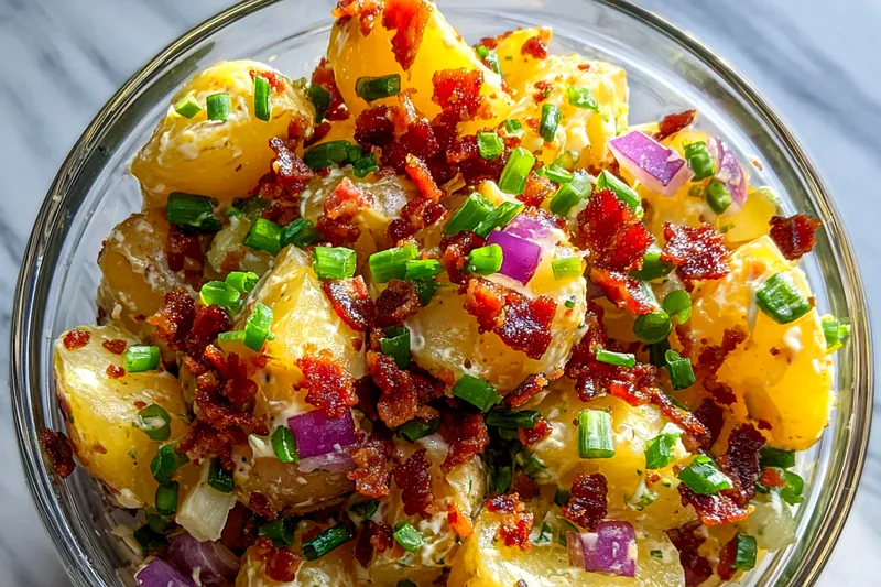 Cooking process for Classic Steakhouse Potato Salad