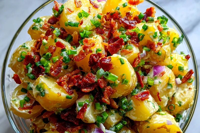 Fresh ingredients for Classic Steakhouse Potato Salad