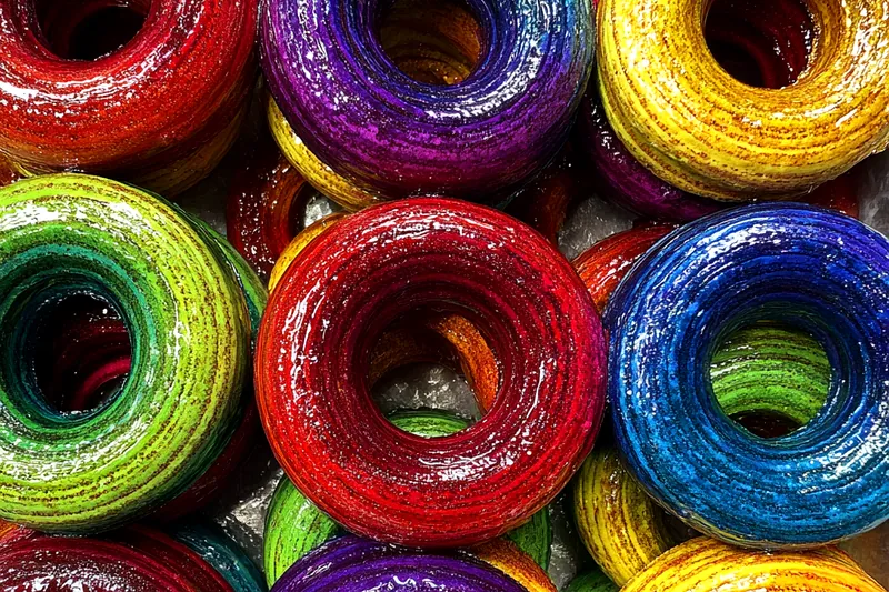 Fresh ingredients for Colorful Candied Pineapple Rings