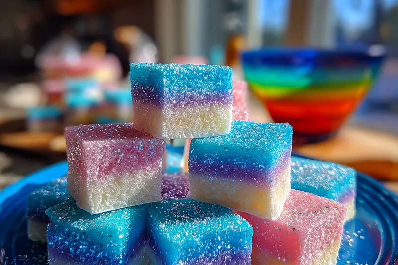 Cooking process for Colorful Marshmallow Treats