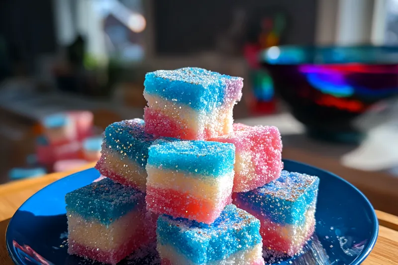 Fresh ingredients for Colorful Marshmallow Treats