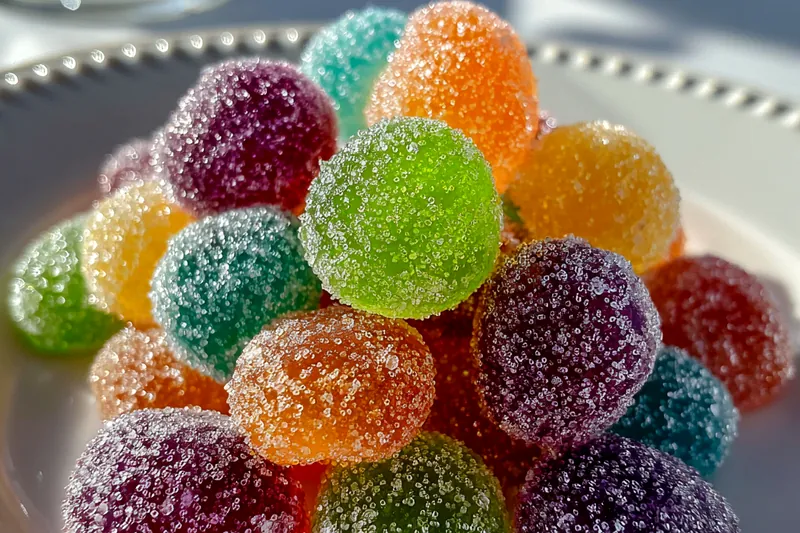 Fresh ingredients for Colorful Sugary Candies
