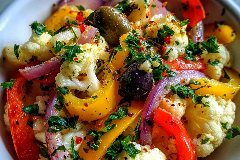 Cooking process for Colorful Vegetable Medley